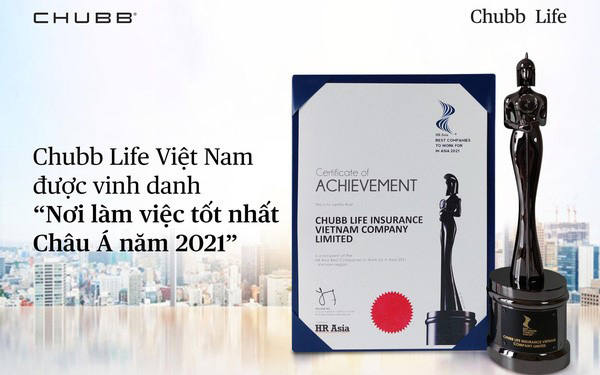 Chubb Life Việt Nam 2 năm liên tiếp vào top ‘Nơi làm việc tốt nhất châu Á’-1