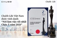 Chubb Life Việt Nam 2 năm liên tiếp vào top ‘Nơi làm việc tốt nhất châu Á’