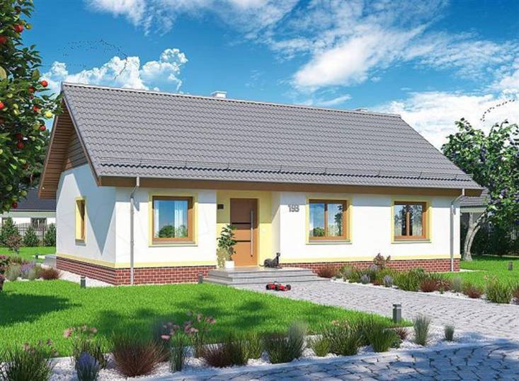 Mẫu nhà vườn cấp 4 có sân vườn hợp phong thuỷ gia chủ thích mê-8