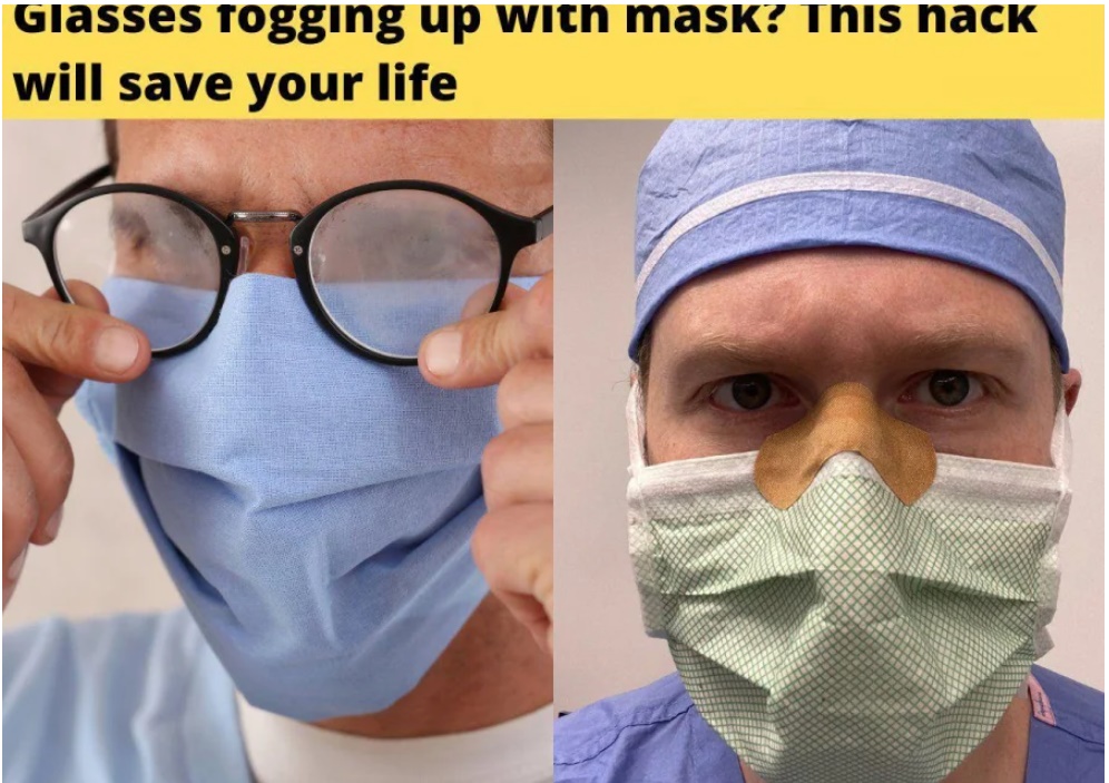 7 mẹo hay giúp bạn không bị mờ kính khi đeo khẩu trang-1