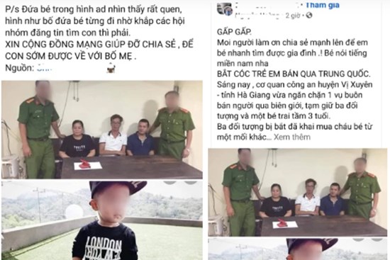 Sự thật thông tin bé trai mất tích ở Bình Dương được tìm thấy tại Hà Giang trước khi bị bán sang Trung Quốc