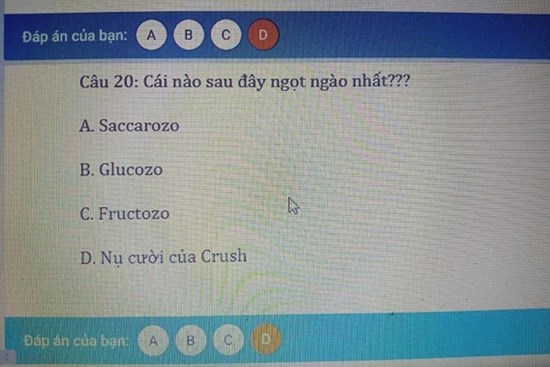Học online môn Hóa, cô hỏi 