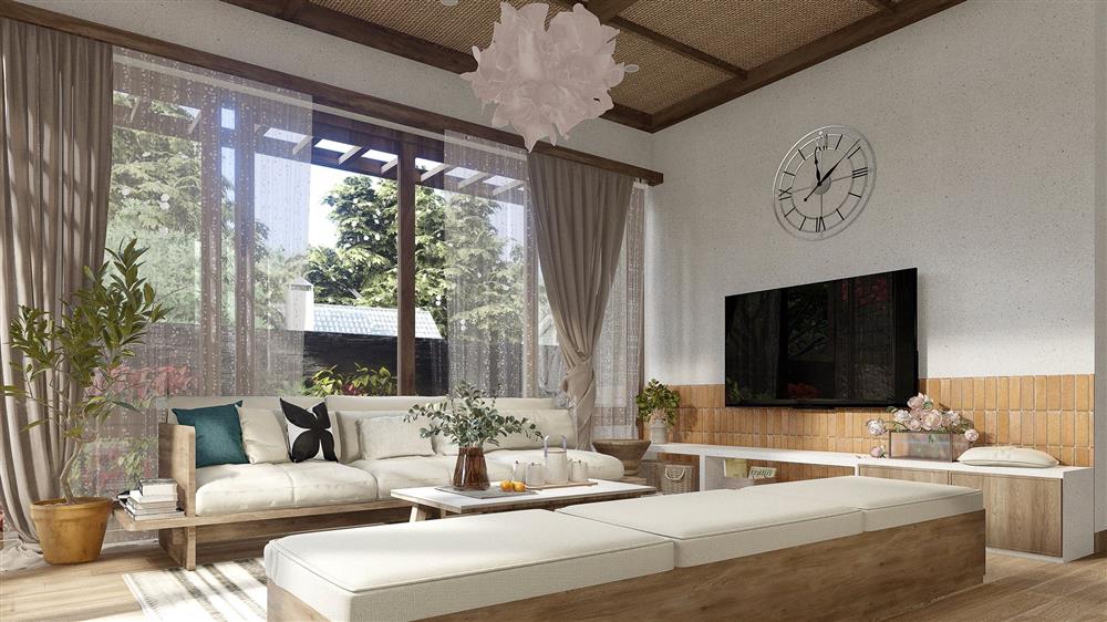 Ngôi nhà cấp 4 xây hết 800 triệu đồng ở đồng quê xào xạc, góc nào cũng đón gió trời mát mẻ-13