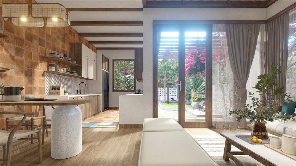 Ngôi nhà cấp 4 xây hết 800 triệu đồng ở đồng quê xào xạc, góc nào cũng đón gió trời mát mẻ-9