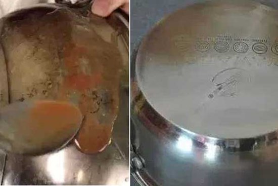 Nồi inox cháy đen không rửa được, dạy bạn mẹo nhỏ chỉ trong 3 phút thân nồi sẽ sáng loáng