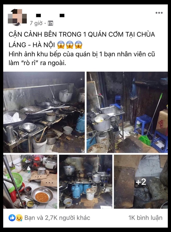 Xôn xao hình ảnh bên trong một quán cơm tại Hà Nội khiến cộng đồng mạng phát hoảng-1