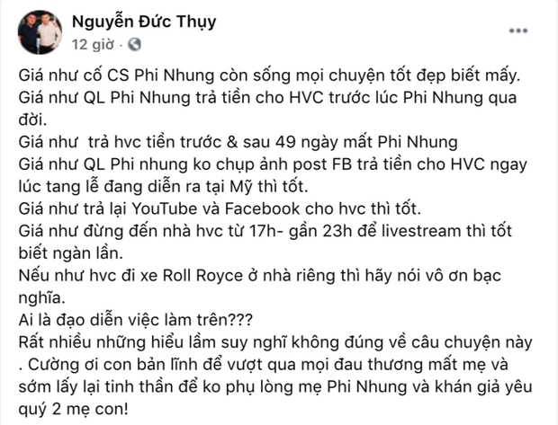 Lộ clip Phi Nhung đếm tiền thành thạo, phát ngôn không phân biệt được 500 nghìn và 20 nghìn của quản lý cố NS bị đào lại-3