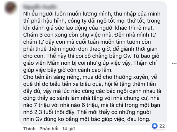 Lương 12 triệu trông 3 trẻ kiêm giúp việc, cô giáo chê bèo, phụ huynh đáp trả: Thuận mua, vừa bán-2