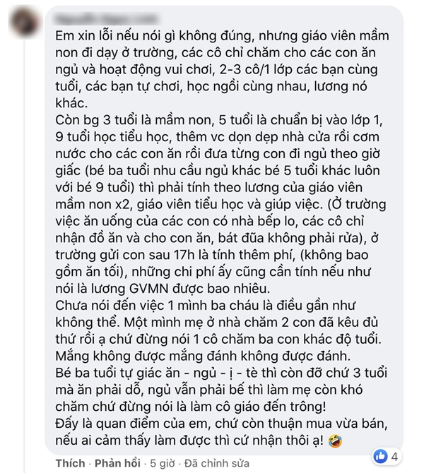 Lương 12 triệu trông 3 trẻ kiêm giúp việc, cô giáo chê bèo, phụ huynh đáp trả: Thuận mua, vừa bán-3