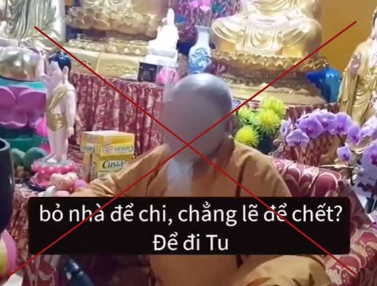 Dân mạng truyền nhau đoạn clip cảnh Quy y tại Tịnh thất Bồng Lai với nhiều điều được cho là khác xa định nghĩa Phật Giáo-3