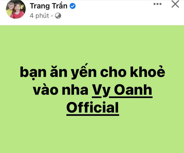 Vy Oanh nộp đơn khởi tố bà Phương Hằng, Trang Trần có luôn động thái quan tâm hết mực-1