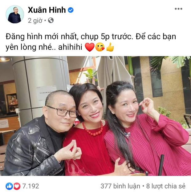 NS Xuân Hinh chính thức có động thái phủ nhận tin đồn qua đời, nhắn nhủ 1 điều đến người hâm mộ-1
