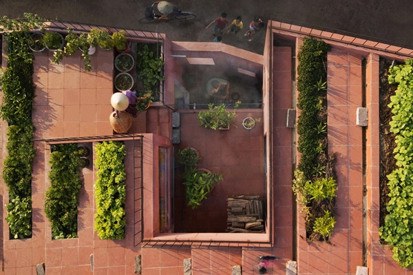 Biệt thự 340 m2 gần như không có tường-7