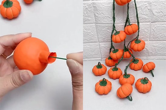 Hướng dẫn mẹ và bé cách làm trái bí ngô “siêu cute”, nguyên liệu dễ tìm cho ngày Halloween của con thêm vui