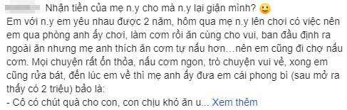 Mẹ người yêu cho tiền mà không thể từ chối, cô gái nhận chưa nóng tay liền phi ngay xe đến trả vì câu nói sốc óc” từ nửa kia của mình-1