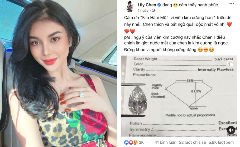 Chuyện gì đã xảy ra sau khi gái đẹp Tây Ninh khoe được fan hâm mộ tặng viên kim cương 1 triệu đô trên mạng?-1