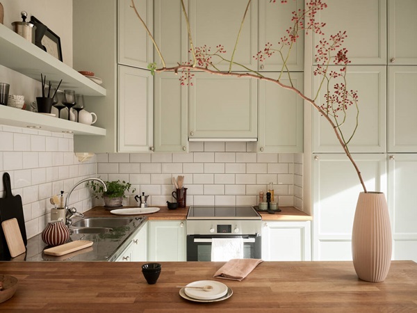 Căn hộ 50m2 trang trí màu xanh lá cây và đất nung cực tinh tế, điểm nhấn ấn tượng tạo nên không gian rộng mở-2