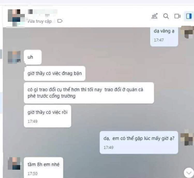 Xôn xao tin nhắn gây sốc: Giảng viên đại học ở Hà Nội gợi ý tạo điều kiện qua môn cho nữ sinh năm cuối bằng cuộc hẹn tại khách sạn?-2