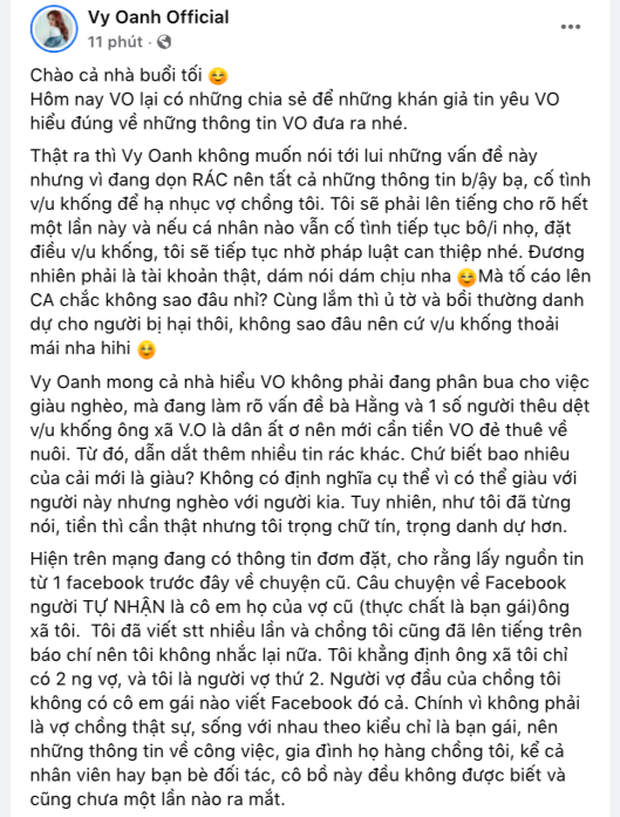 Vy Oanh xù lông đáp trả tin đồn giật chồng: Hé lộ danh tính người đứng sau, chứng minh độ giàu bằng hợp đồng 180 tỷ!-1