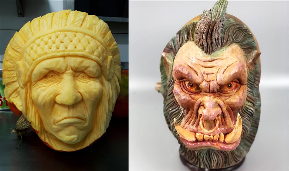 Gọt cái đầu lâu đáng sợ, anh thanh niên kiếm tiền triệu mỗi ngày-6