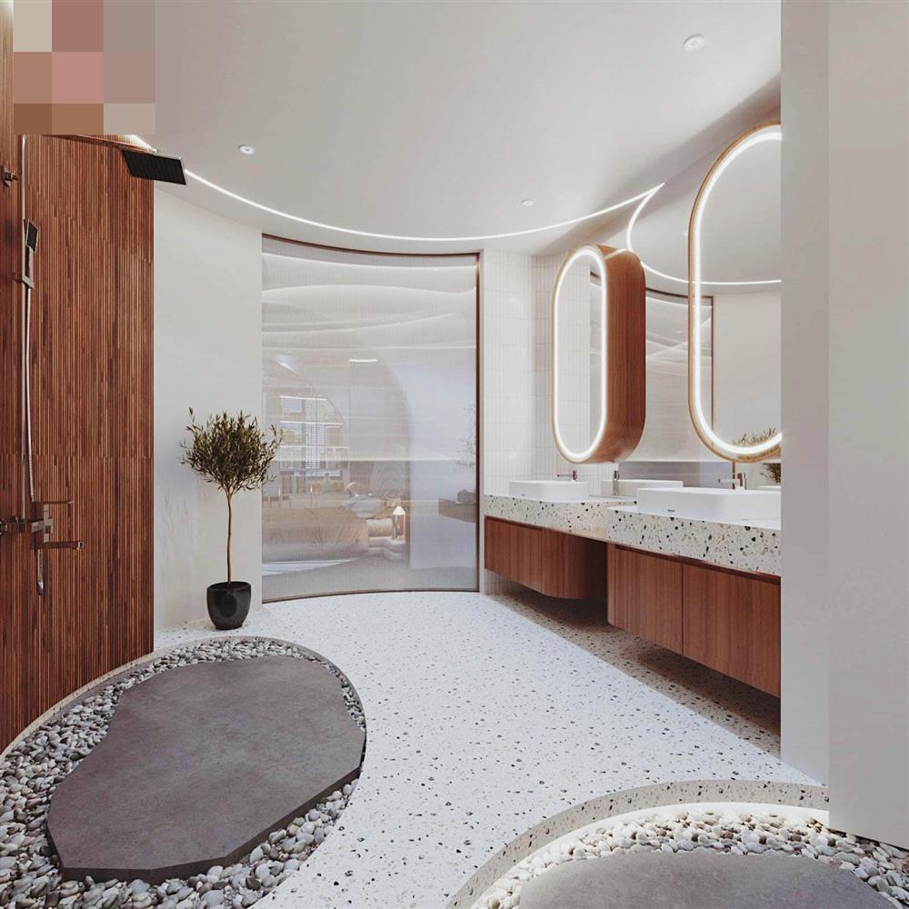 Ngôi nhà 3 tầng kiến trúc độc, lạ bố trí bếp trên sân thượng-12