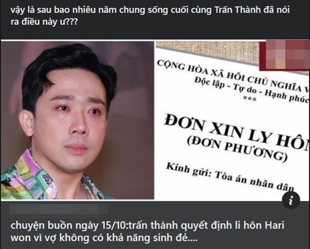 Rộ tin Trấn Thành đơn phương nộp đơn ly hôn Hari Won sau thời gian lục đục?-1