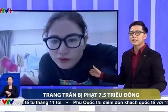 Vụ phạt tiền, tù treo của Trang Trần lên thẳng VTV1