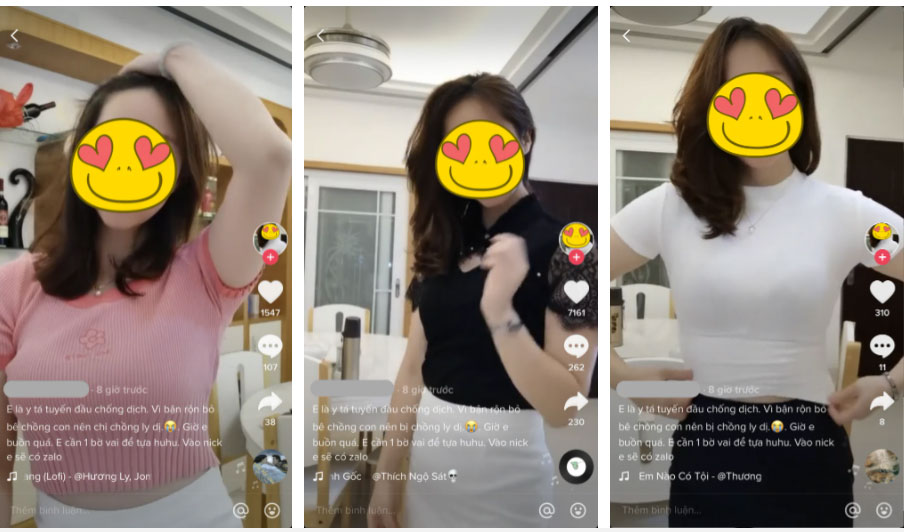 Phẫn nộ: Mạo danh y tá đi chống dịch bị chồng bỏ để lên mạng gạ tình, thu về gần trăm nghìn lượt theo dõi từ những tấm chiếu mới-2