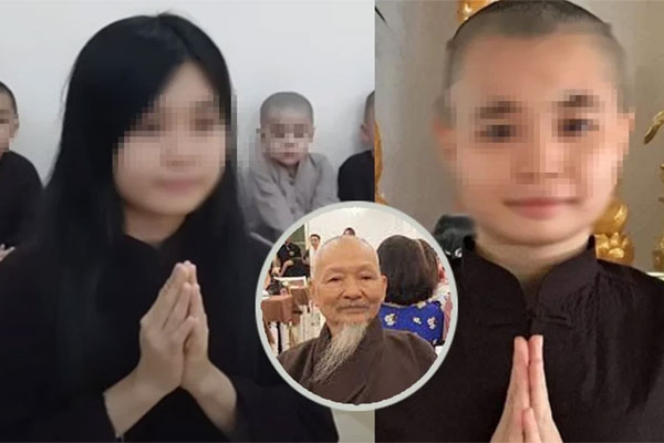 Xuất hiện clip Diễm My khóc lóc muốn rời khỏi Tịnh thất Bồng Lai nhưng bị ông Lê Tùng Vân và các chú tiểu ngăn cản-2