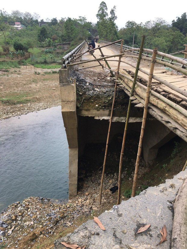 Cây cầu do ca sĩ Thủy Tiên tài trợ ở Nghệ An vừa xây đã bị nứt, nhà thầu nói gì?-5