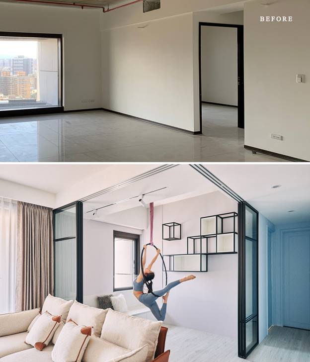 Căn hộ nhỏ xinh với phòng yoga đẹp không tưởng, hiện đại mà không kém phần lãng mạn-2