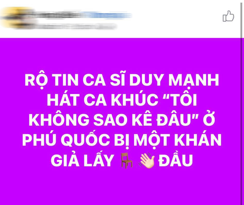 Duy Mạnh nói gì trước thông tin bị khán giả tấn công ở Phú Quốc khi đang hát bài Tôi không sao kê đâu-2