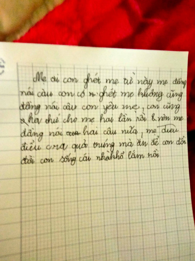 Mẹ ơi con ghét mẹ, con đã tha thứ 2 lần rồi nên mẹ đừng nói gì nữa - Bức thư đầy đau xót của đứa trẻ làm mọi vị phụ huynh bừng tỉnh về cách đối xử với con-1