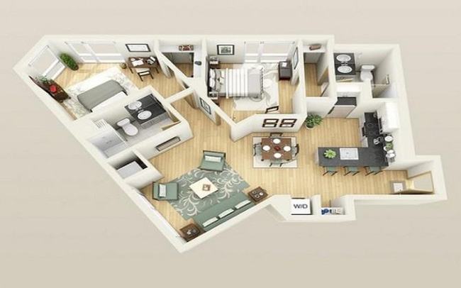 5 mẫu thiết kế nhà cực kỳ hay ho cho mảnh đất méo-2