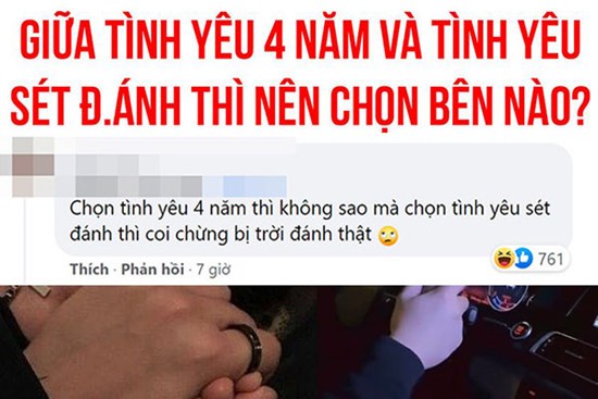 Lên mạng bày tỏ băn khoăn nên chọn tình yêu 4 năm hay tình yêu sét đánh, cô gái nhận cảnh báo: “Chọn sét đánh, coi chừng trời đánh thật!”