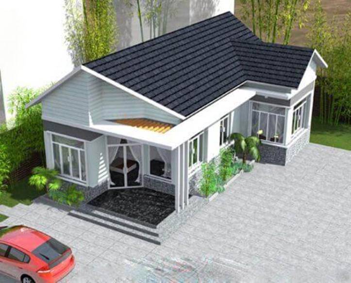 Nhà cấp 4 mái thái chữ L đang được ưa chuộng xây nhiều ở nông thôn-3