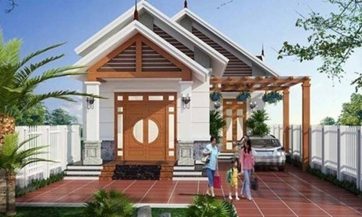 Nhà cấp 4 mái thái chữ L đang được ưa chuộng xây nhiều ở nông thôn-6