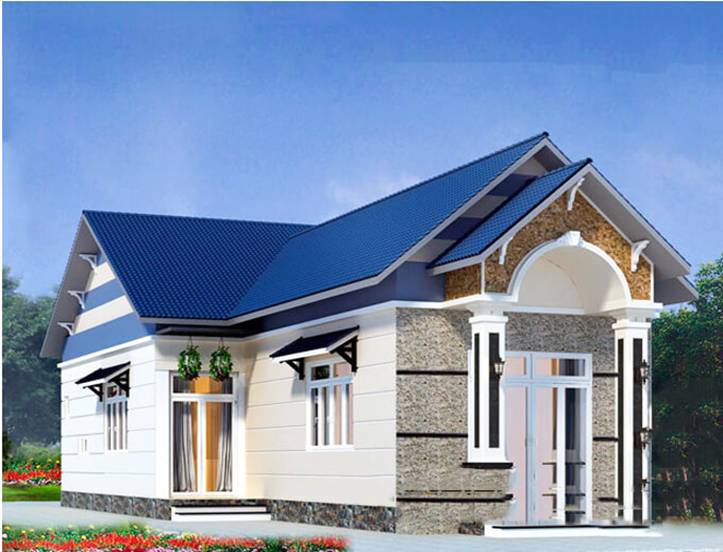 Nhà cấp 4 mái thái chữ L đang được ưa chuộng xây nhiều ở nông thôn-8