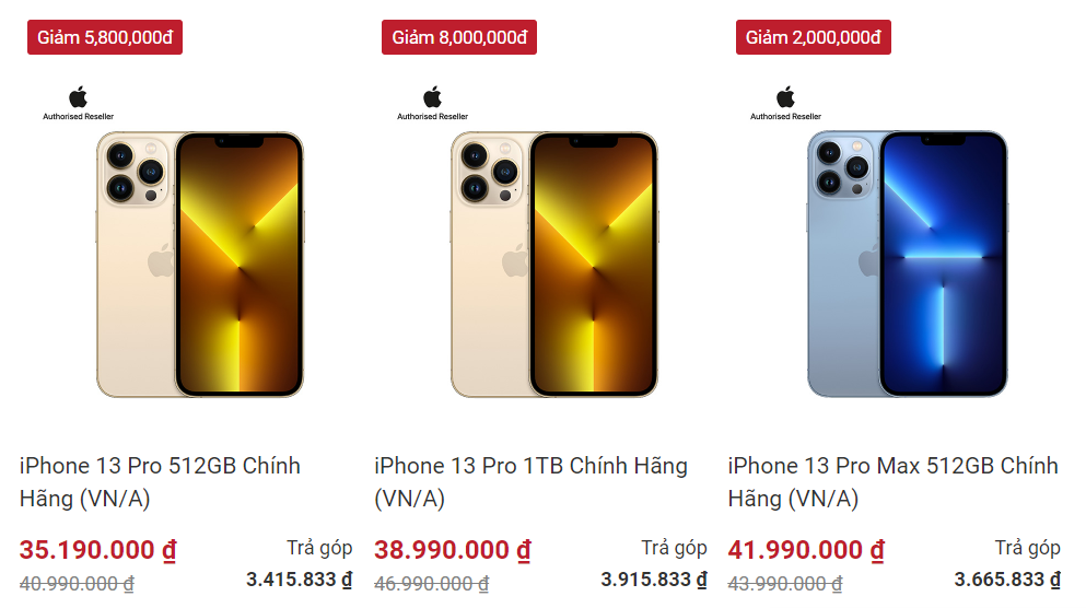 iPhone 13, 13 Pro bất ngờ giảm giá sốc 8 triệu đồng, thấp nhất từ khi mở bán-1
