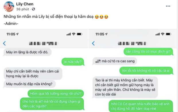 Lily Chen tung tin nhắn bị đe doạ gọi là yêu quái giữa drama với nữ hoàng nội y-1