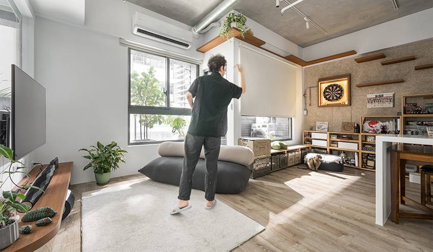 Tổ ấm mini của cặp vợ chồng trẻ với những tấm gương xuyên thấu và không gian giải trí cực chất-1