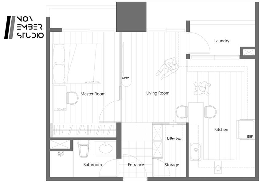 Tổ ấm mini của cặp vợ chồng trẻ với những tấm gương xuyên thấu và không gian giải trí cực chất-4