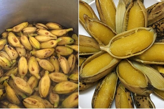 Loại chuối kỳ lạ: Luộc, nướng ăn thơm lừng khiến chị em thích mê