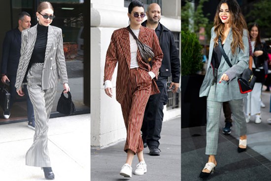 Diện bộ suit kẻ như sao Hollywood, nàng công sở sẽ không lo 