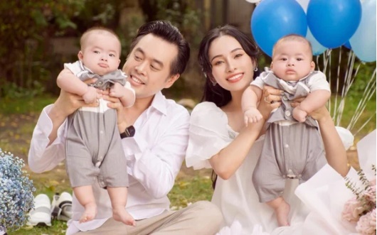 Tiết lộ biệt danh và tên thật của 10 cặp sinh đôi nhà sao Việt: MC Thành Trung vì đam mê truyện tranh, ý nghĩa nhất là 2 bé nhà Đặng Thu Thảo-8