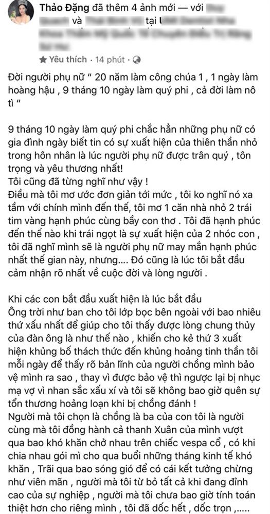 Trước khi vén màn việc bị hành hung, hoa hậu Đặng Thu Thảo: Biết tôi có tin vui, anh ấy cười tủm tỉm nguyên một ngày-5