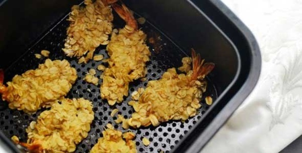 Dùng nồi chiên không dầu làm món tôm chiên cực ngon, ăn vào thơm giòn lại đầy đủ dinh dưỡng-10