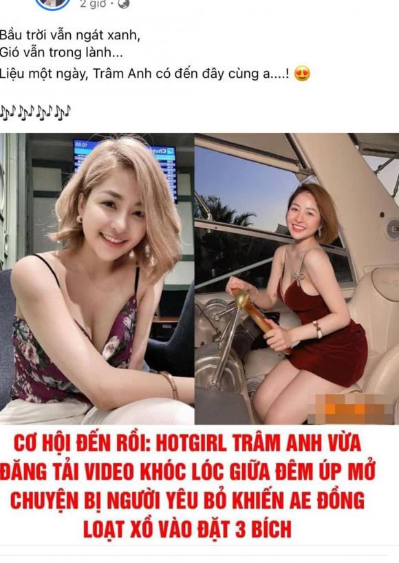 Bị đồn mới chia tay bạn trai khi đăng clip khóc lóc lúc nửa đêm, hot girl Trâm Anh lên tiếng-2