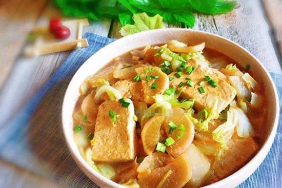 Món đậu phụ hầm cải thảo thơm ngon, lạ miệng, chẳng cần thịt mà ngày lạnh ăn vẫn rất tuyệt