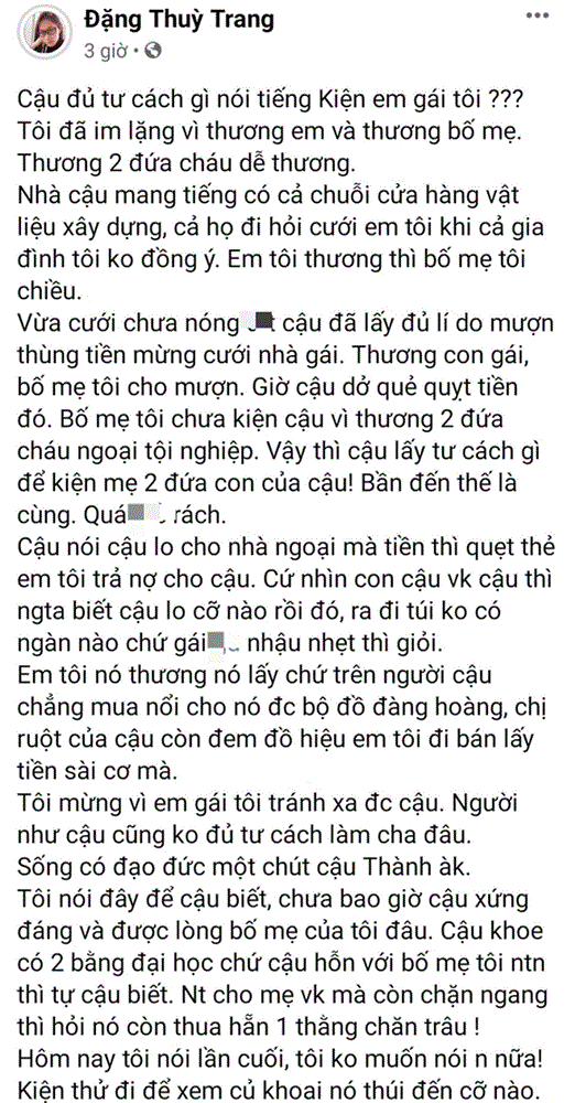 Chồng cũ lên tiếng đòi kiện, chị ruột Đặng Thu Thảo gọi thẳng tên em rể và thách: Cuộc chiến bao giờ đến hồi kết?-1